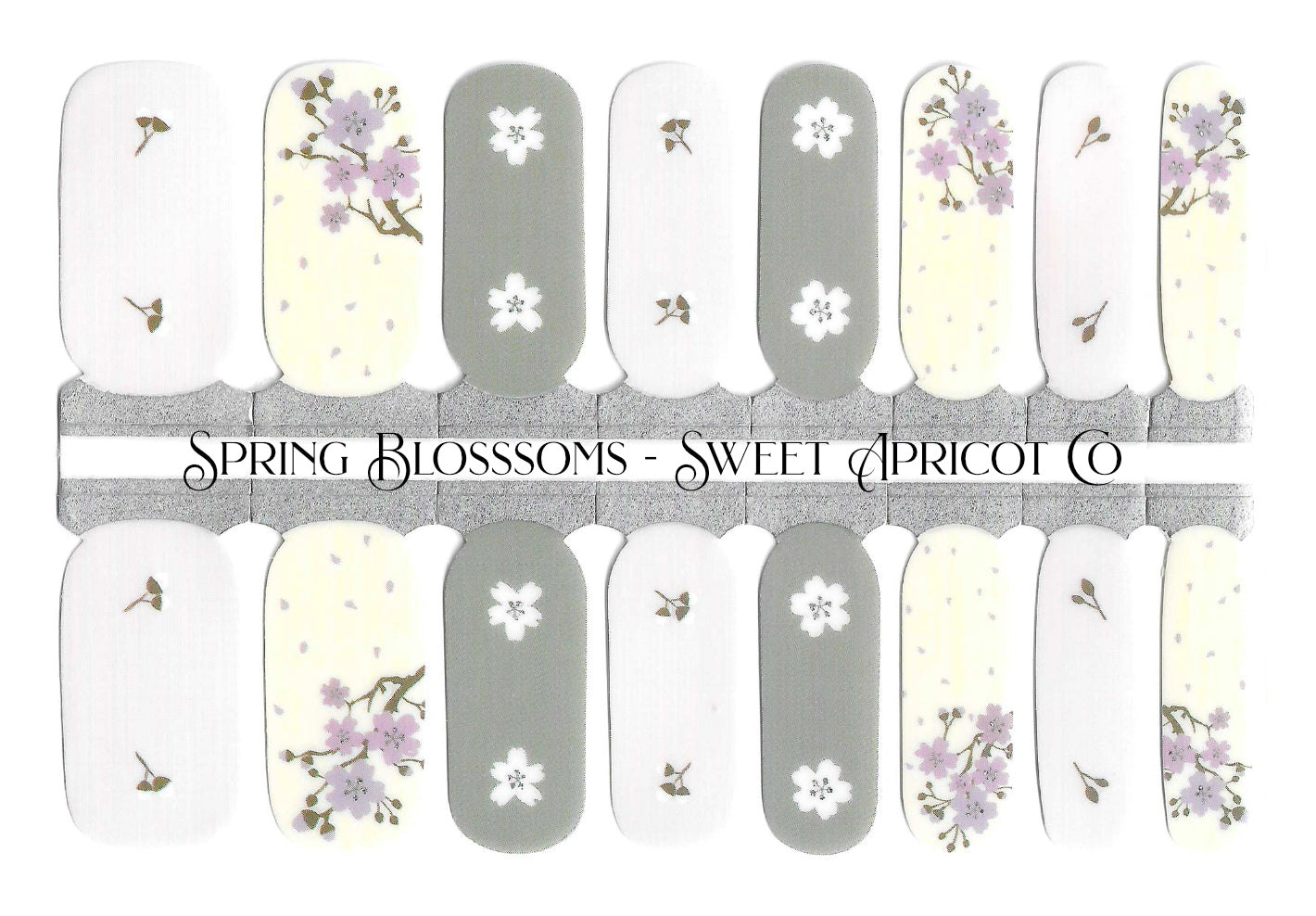 Spring Blossoms Nail Wraps - Floral Design