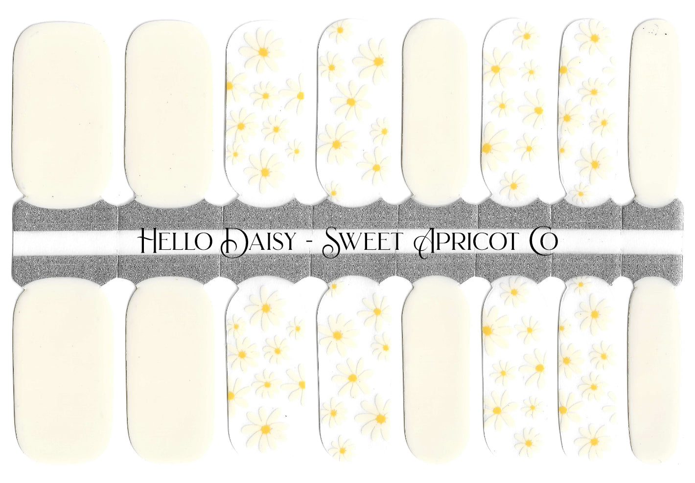 Hello Daisy Nail Wraps - Darling Floral Design