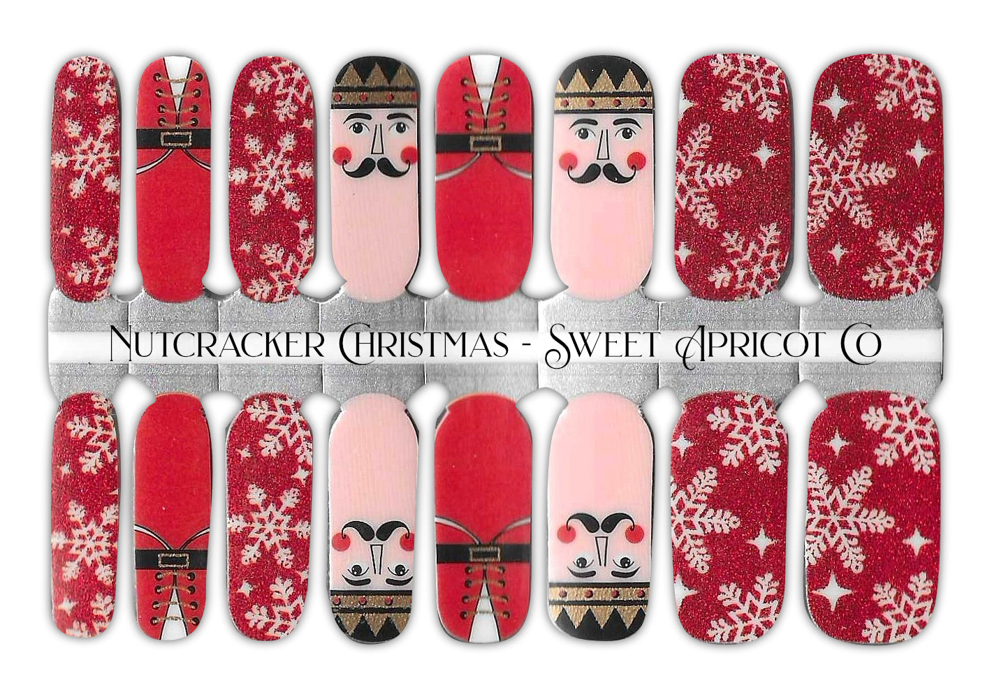 Nutcracker Christmas Nail Wraps - Darling Design