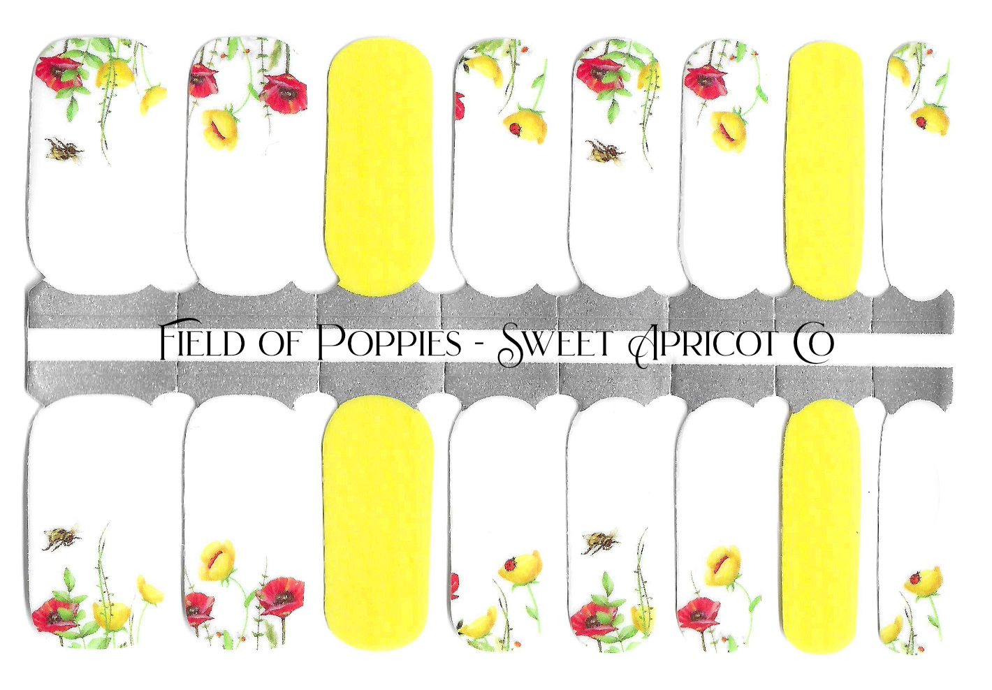 Field of Poppy Nail Wraps - Gorgeous!