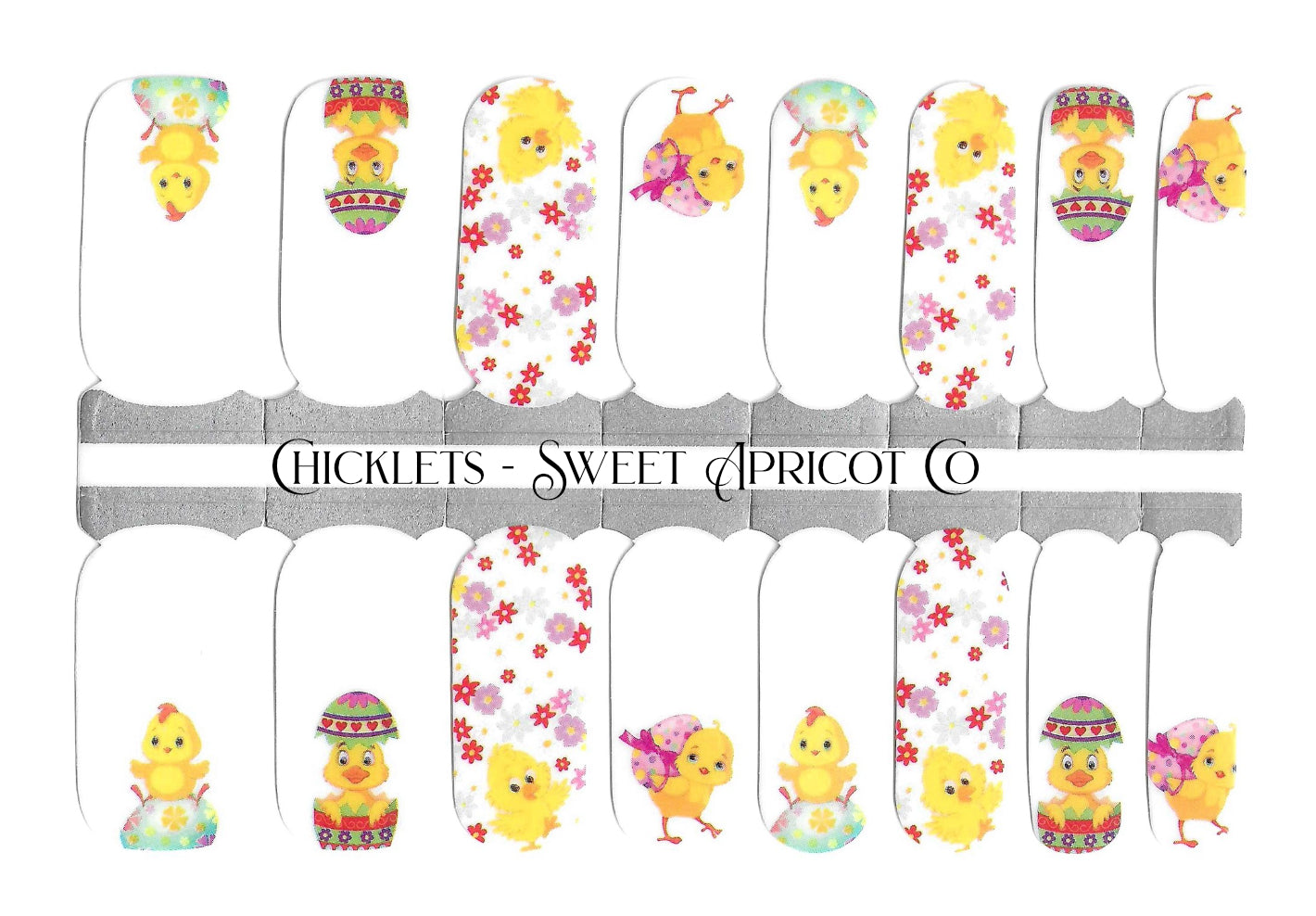 Chicklets Nail Wraps - Spring Easter Theme