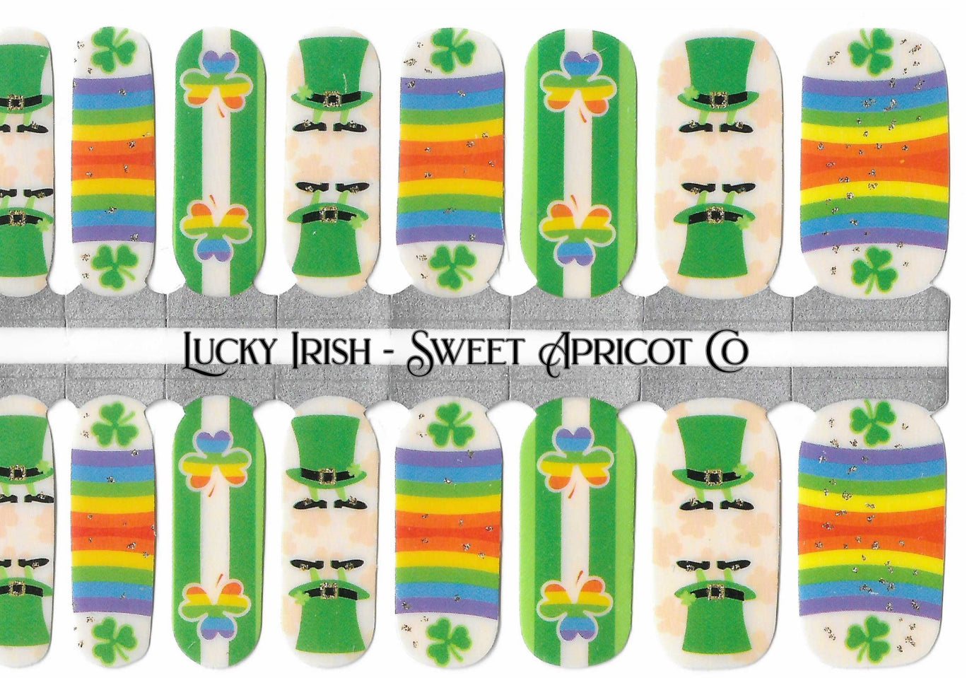 Lucky Irish Nail Wraps - St Patrick's Day Design