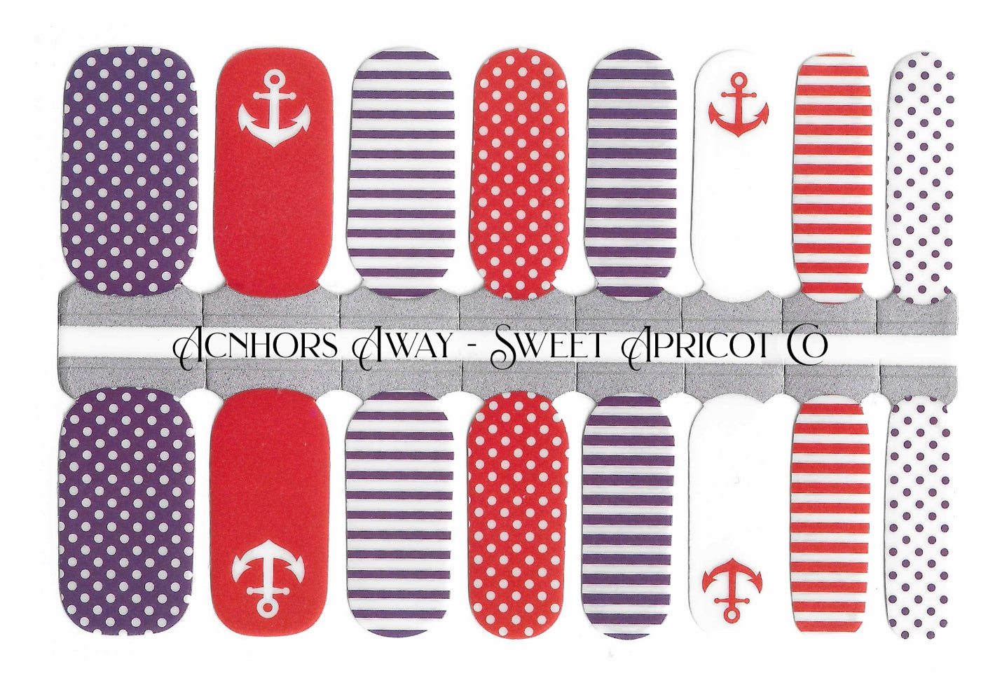 Anchors Away - Summer Nautical Nail Wraps