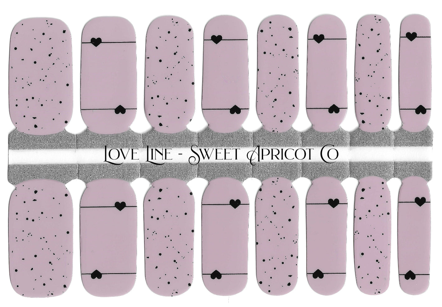 Love Line Nail Wraps - Sweet Valentine's Design