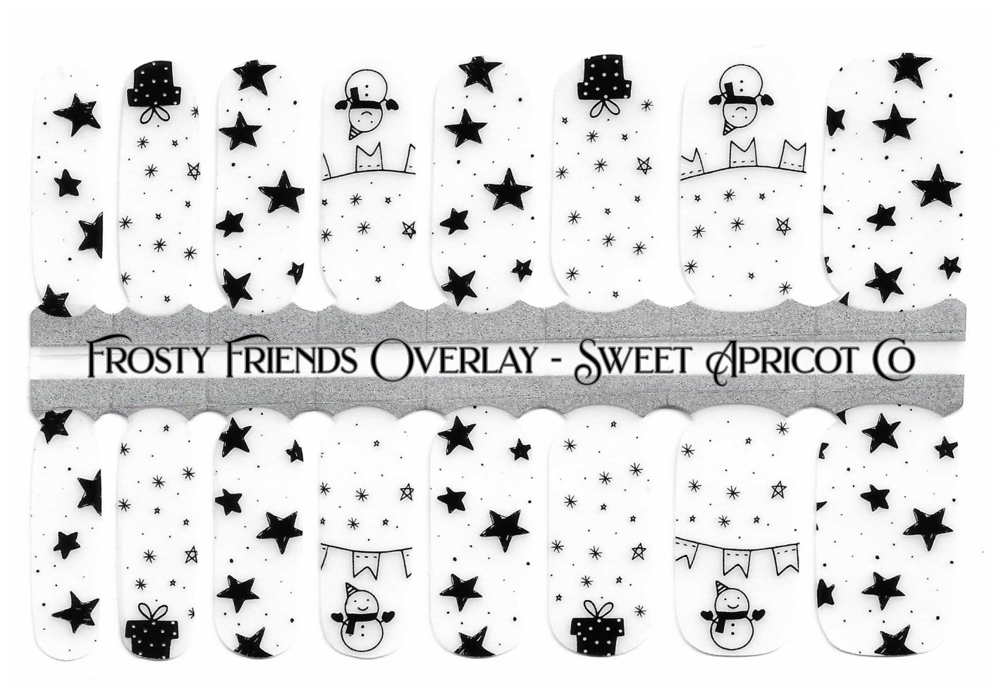 Frosty Friends Overlay Nail Wraps - Cute Winter Design