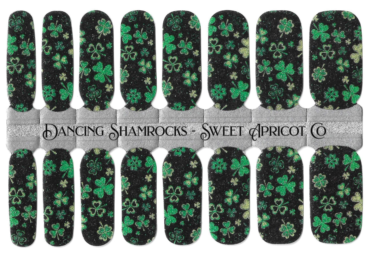 Dancing Shamrocks Nail Wraps - St Patrick's Day Design