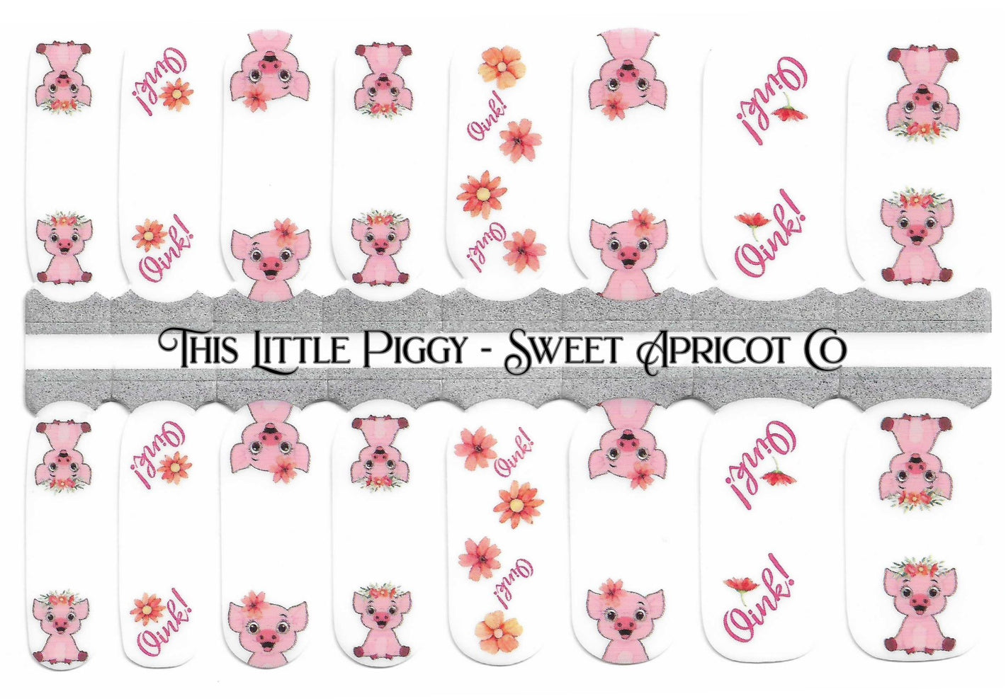 This Little Piggy Nail Wraps - Darling Design