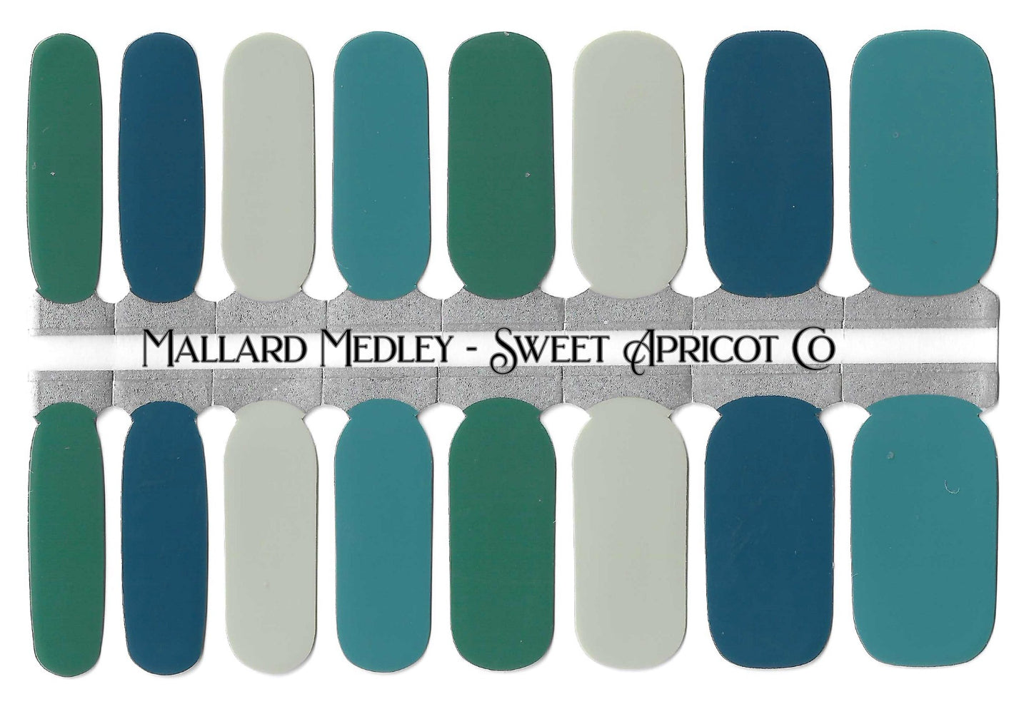 Mallard Medley Nail Wraps - Sweet Floral Design