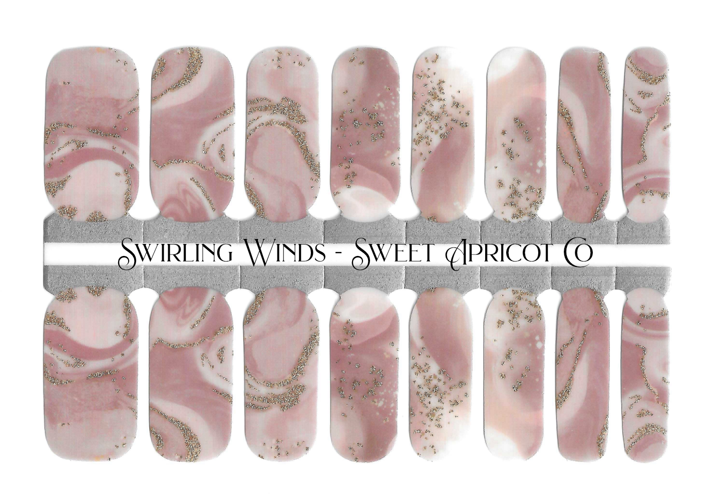 Swirling Winds Nail Wraps - Gorgeous!