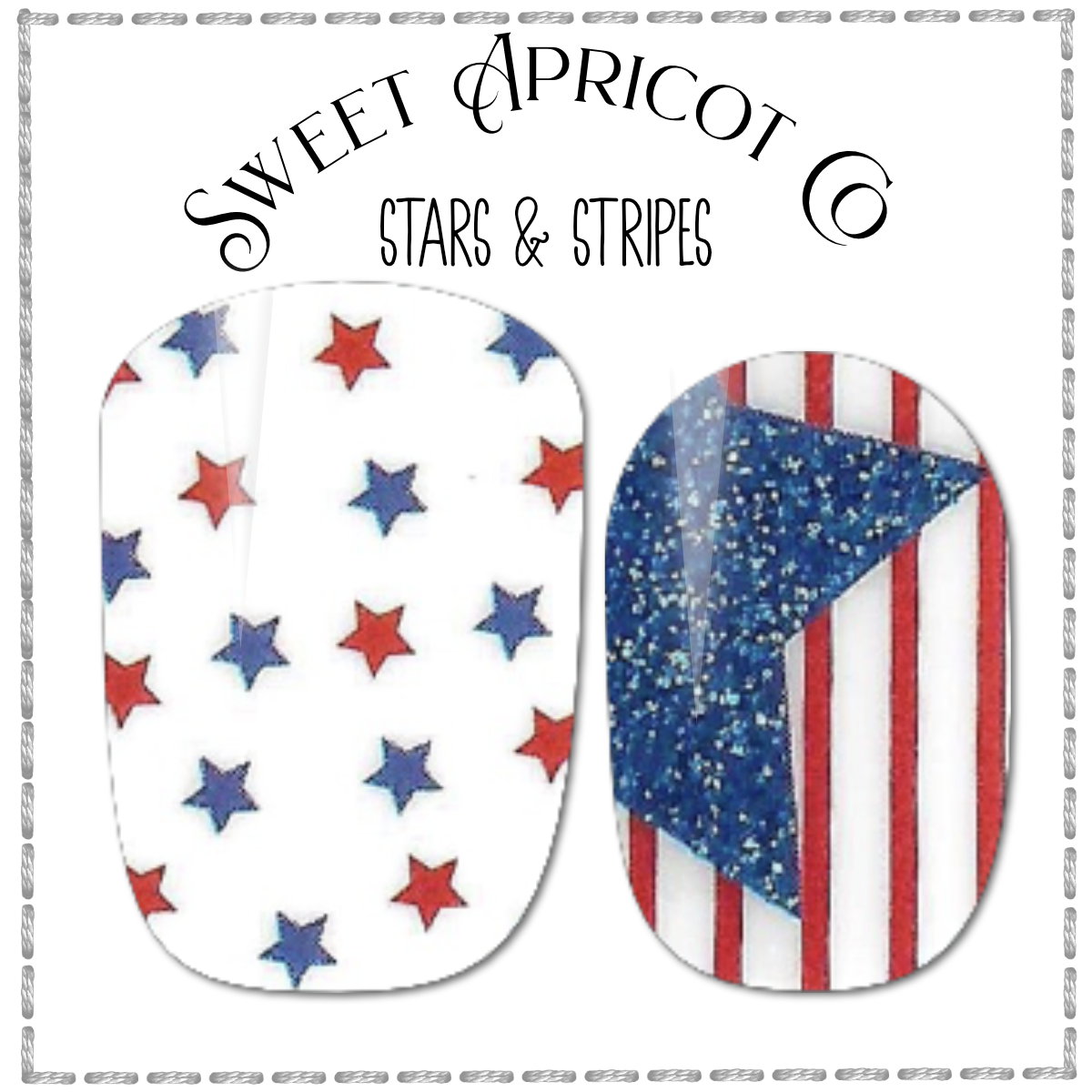 Stars & Stripes - 4th of July Nail Wraps