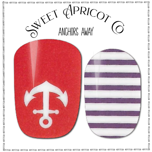 Anchors Away - Summer Nautical Nail Wraps