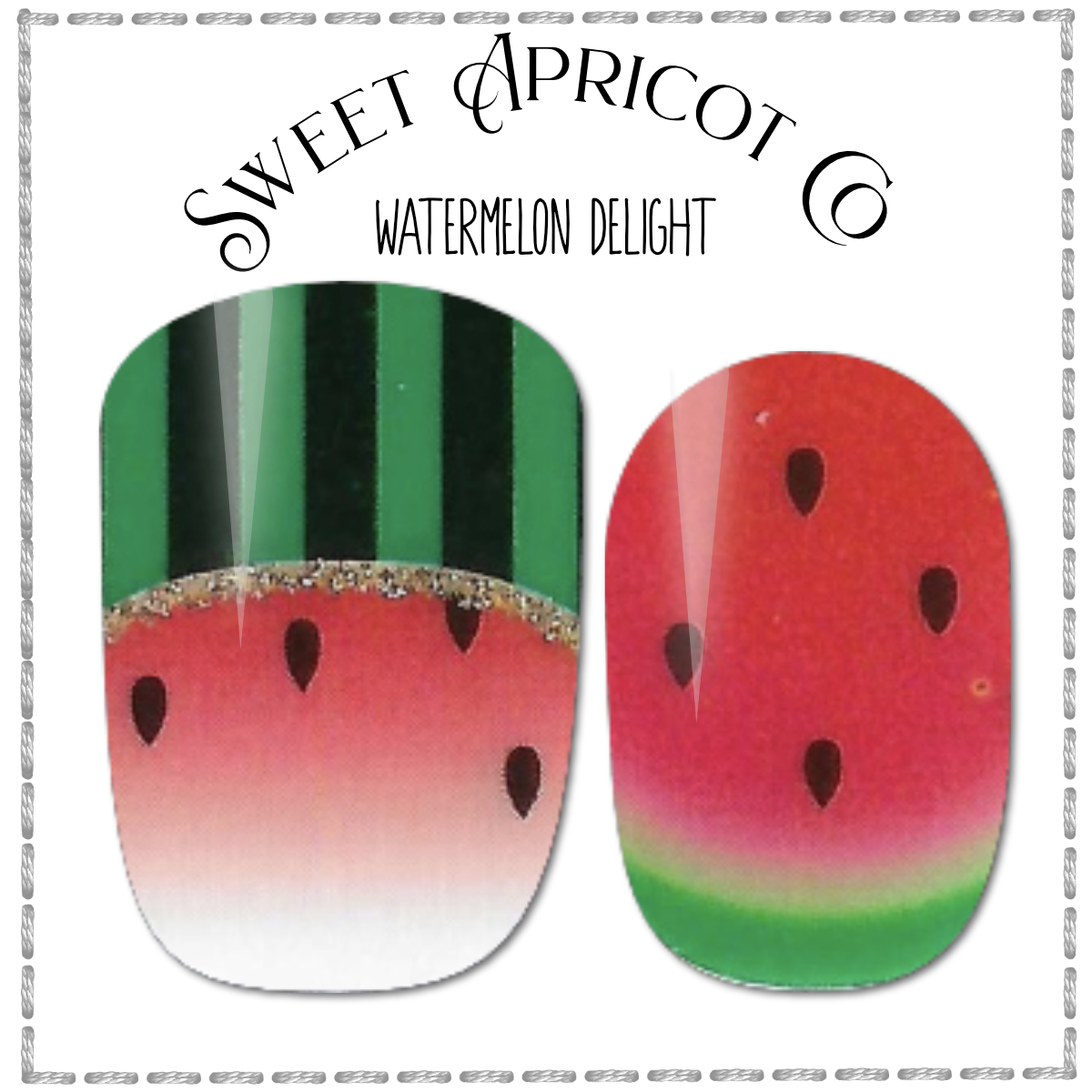 Watermelon Delight - Summer Nail Wraps