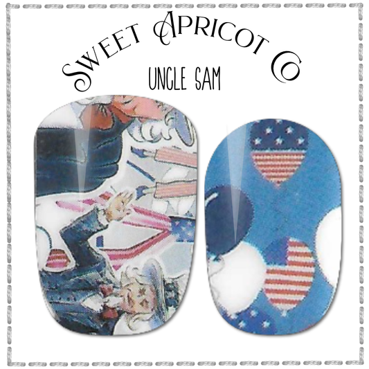 Uncle Sam - 4th of July Nail Wraps