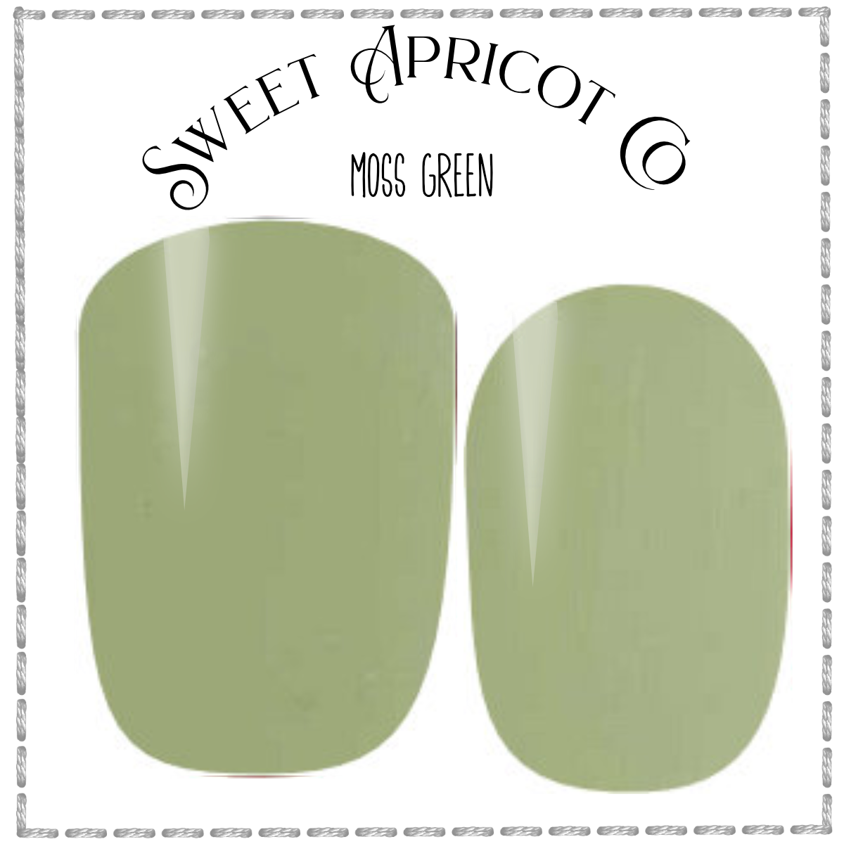 Moss Green Nail Wraps - Perfect for Any Season